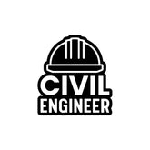Compact Civil Engineer Car Window Sticker